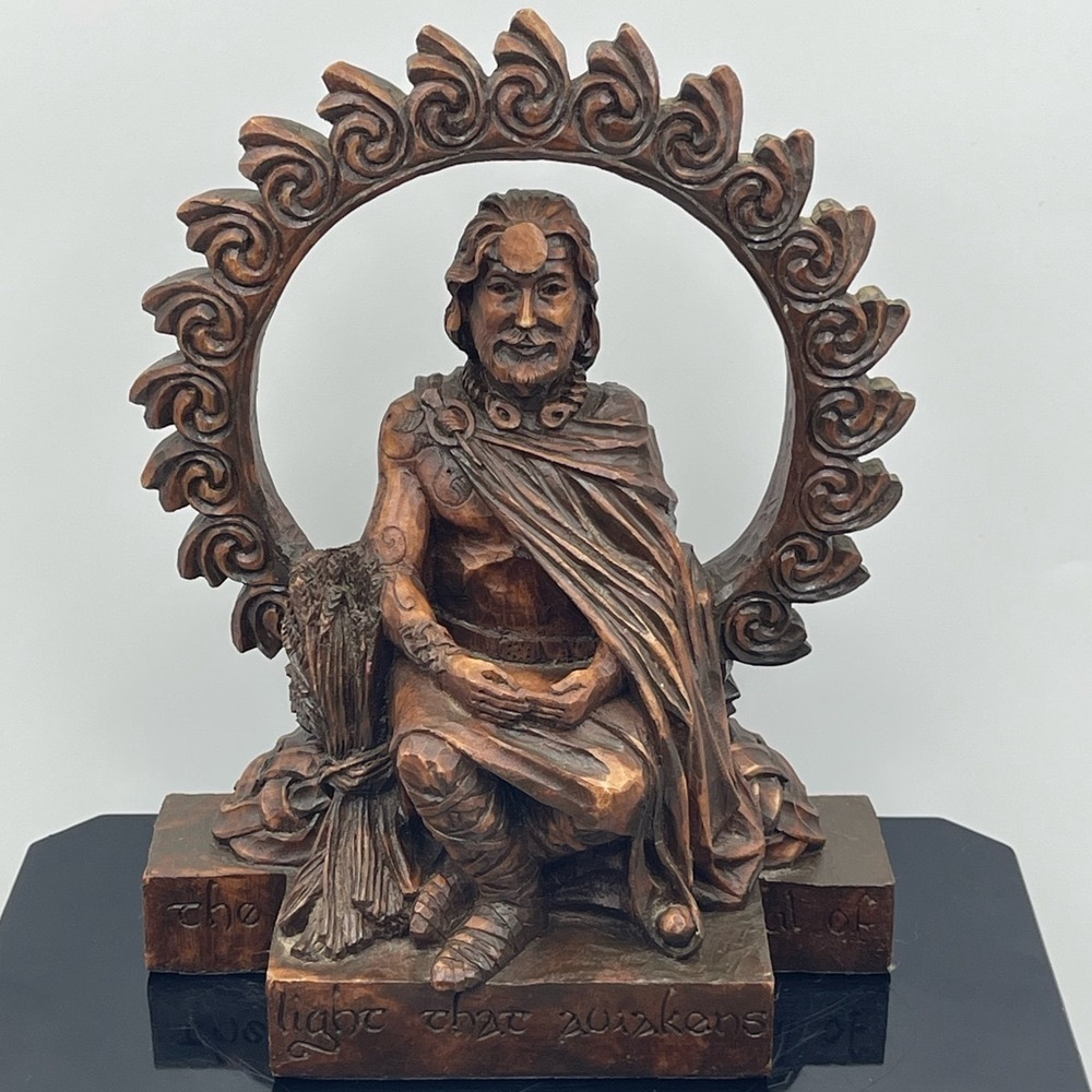 Dryad Design: Celtic Mythological Sun God “132 Lugh” Art Sculpture by P. Borda